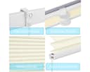 Sekey Plissee Klemmfix Beige ohne Bohren Bild 5