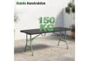 Sekey Campingtisch Klappbar Schwarz Rattan Optik Bild 5