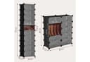 Sekey Schuhregal 10 Ebenen Platzsparend Schwarz Bild 4