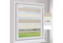 Sekey Doppelrollo Klemmfix ohne Bohren Zweifarbig Zebra Rollo Beige/Braun Bild 1
