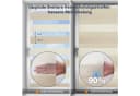 Sekey Doppelrollo Klemmfix ohne Bohren Zweifarbig Zebra Rollo Beige/Braun Bild 3