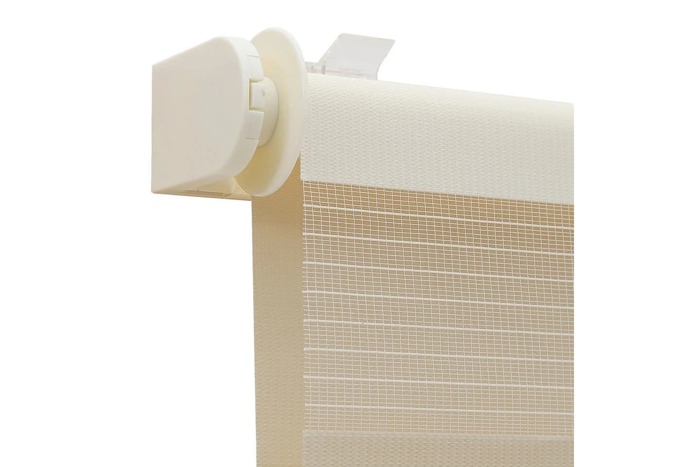 Sekey Doppelrollo Klemmfix ohne Bohren Zweifarbig Zebra Rollo Beige/Braun - Bild 4