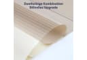 Sekey Doppelrollo Klemmfix ohne Bohren Zweifarbig Zebra Rollo Beige/Braun Bild 5