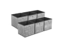 Sekey Aufbewahrungsbox 6er Set Vliesstoff Grau Bild 2