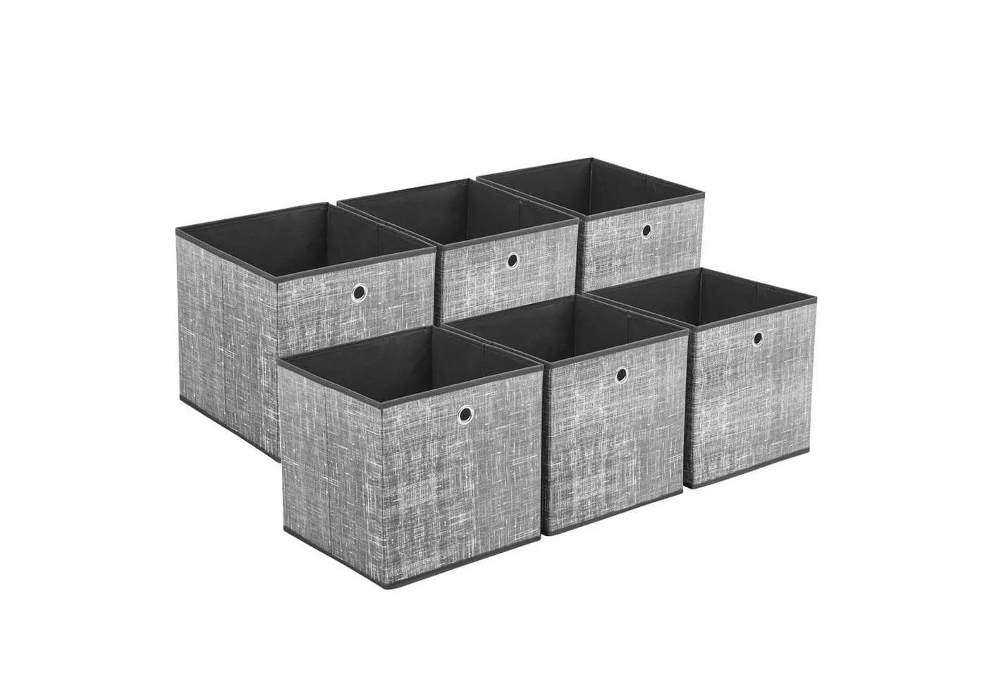 Sekey Aufbewahrungsbox 6er Set Vliesstoff Grau - Bild 2