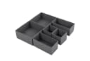 Sekey Aufbewahrungsboxen 6er Set Vliesstoff Faltbar Tiefgrau Bild 3