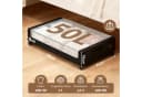 Sekey Unterbettkommode Aufbewahrungsbox mit Deckel Transparent Organizer mit Rollen Bild 4