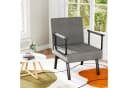 oyajia Schlafsofa 4 in 1 Schlafcouch mit Bettfunktion, Leinen-Touch, Grau Bild 2