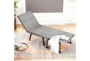 oyajia Schlafsofa 4 in 1 Schlafcouch mit Bettfunktion, Leinen-Touch, Grau Bild 4