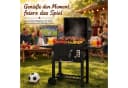 kehot Holzkohlegrill mit Deckel & Rollen, Schwarz Bild 1
