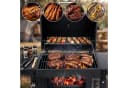 kehot Holzkohlegrill mit Deckel & Rollen, Schwarz Bild 3