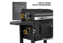 kehot Holzkohlegrill mit Deckel & Rollen, Schwarz Bild 4