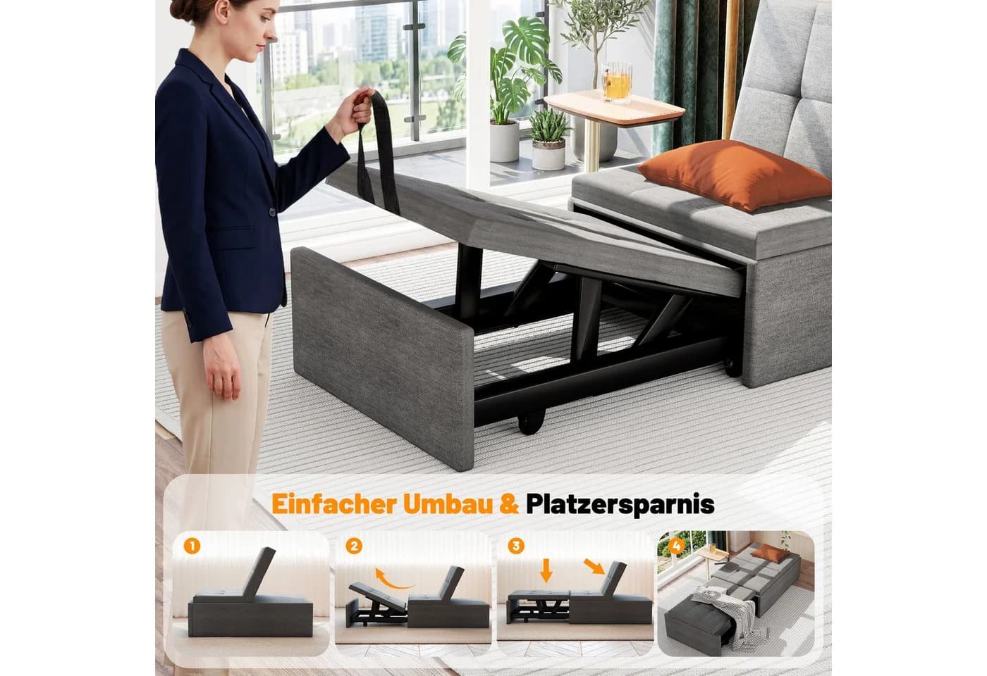 oyajia Schlafsofa Relaxsessel mit Liegefunktion - Bild 5