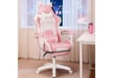 oyajia Gaming-Stuhl Bürostuhl Ergonomisch mit Kopfstütze und Katzenohren PU-Leder Bild 1