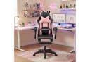 oyajia Gaming-Stuhl Bürostuhl Ergonomisch mit Kopfstütze und Katzenohren PU-Leder Bild 1