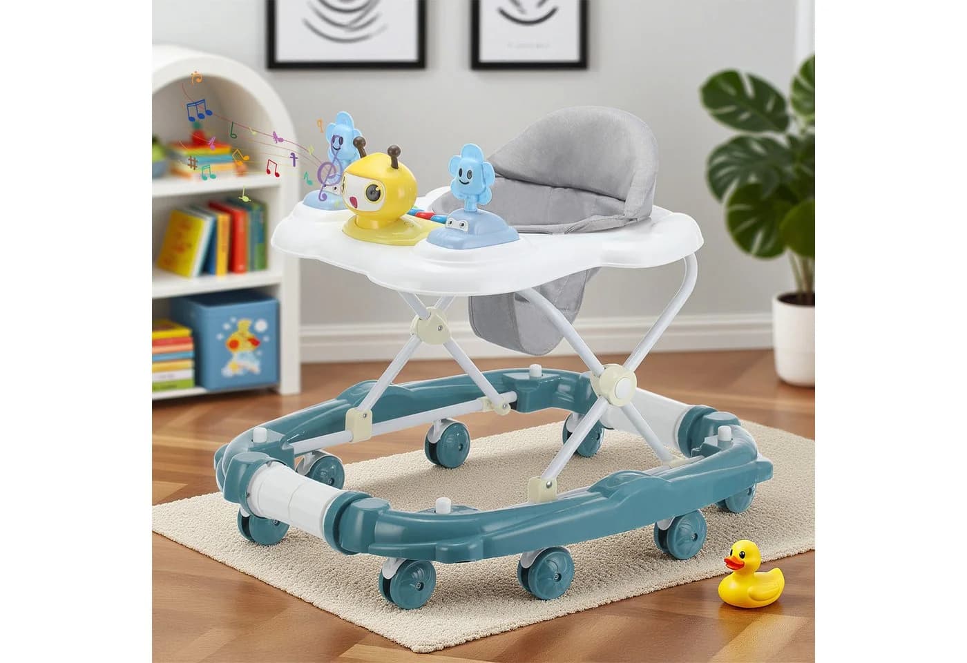 oyajia Lauflernhilfe Babywalker Höhenverstellbar mit Spielcenter und Musik - Bild 3