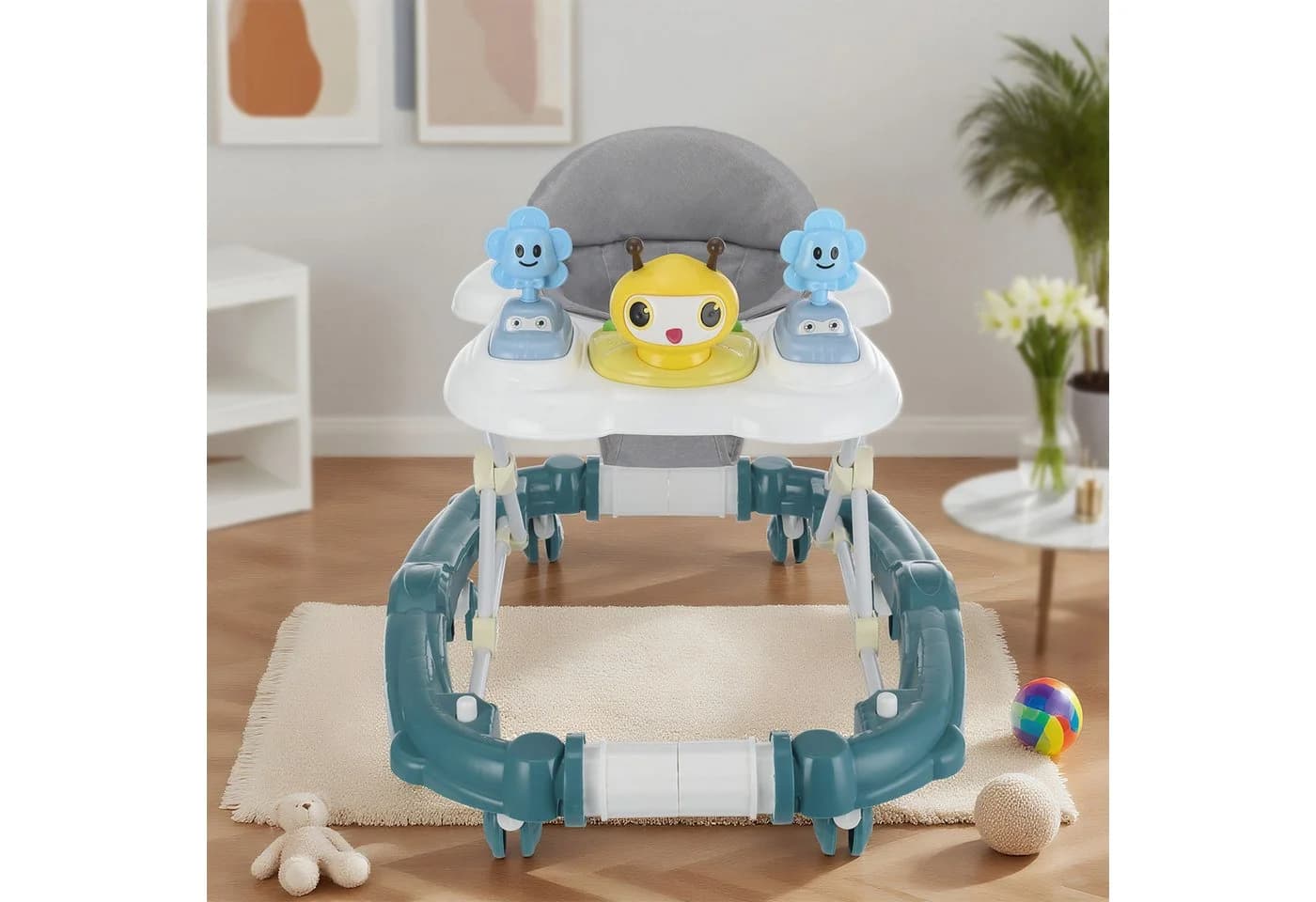 oyajia Lauflernhilfe Babywalker Höhenverstellbar mit Spielcenter und Musik - Bild 4