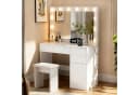 oyajia Schminktisch mit LED-Leuchten und Hocker Bild 1