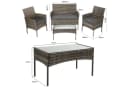 oyajia Gartenlounge-Set Polyrattan Sitzgruppe für 4 Personen Bild 5