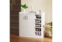 oyajia Schuhschrank Weiß 2 Türen 5 Fächer Bild 5