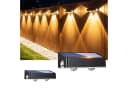 oyajia Außen-Wandleuchte 4 Stück Solarlampe LED RGB Schwarz Bild 2