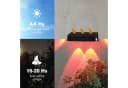 oyajia 4x Solar-Wandleuchte RGB Schwarz IP65 Wandlampe Bild 5