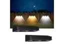 oyajia LED Solarleuchte 4 Stück Schwarz RGB Warmweiß Außen Bild 1