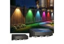 oyajia LED Solarleuchte 4 Stück Schwarz RGB Warmweiß Außen Bild 2