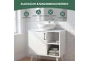 oyajia Waschbeckenunterschrank Weiß mit Füßen Bild 1