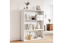 oyajia Bücherregal 3-fach Weiß Holzwerkstoff Standregal Bild 2