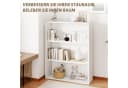 oyajia Bücherregal 3-fach Weiß Holzwerkstoff Standregal Bild 3