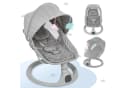oyajia Elektrische Babywippe Grau mit Moskitonetz Bild 1