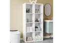 oyajia Bücherregal Weiß 8 Fächer Würfelregal Standregal Bild 1