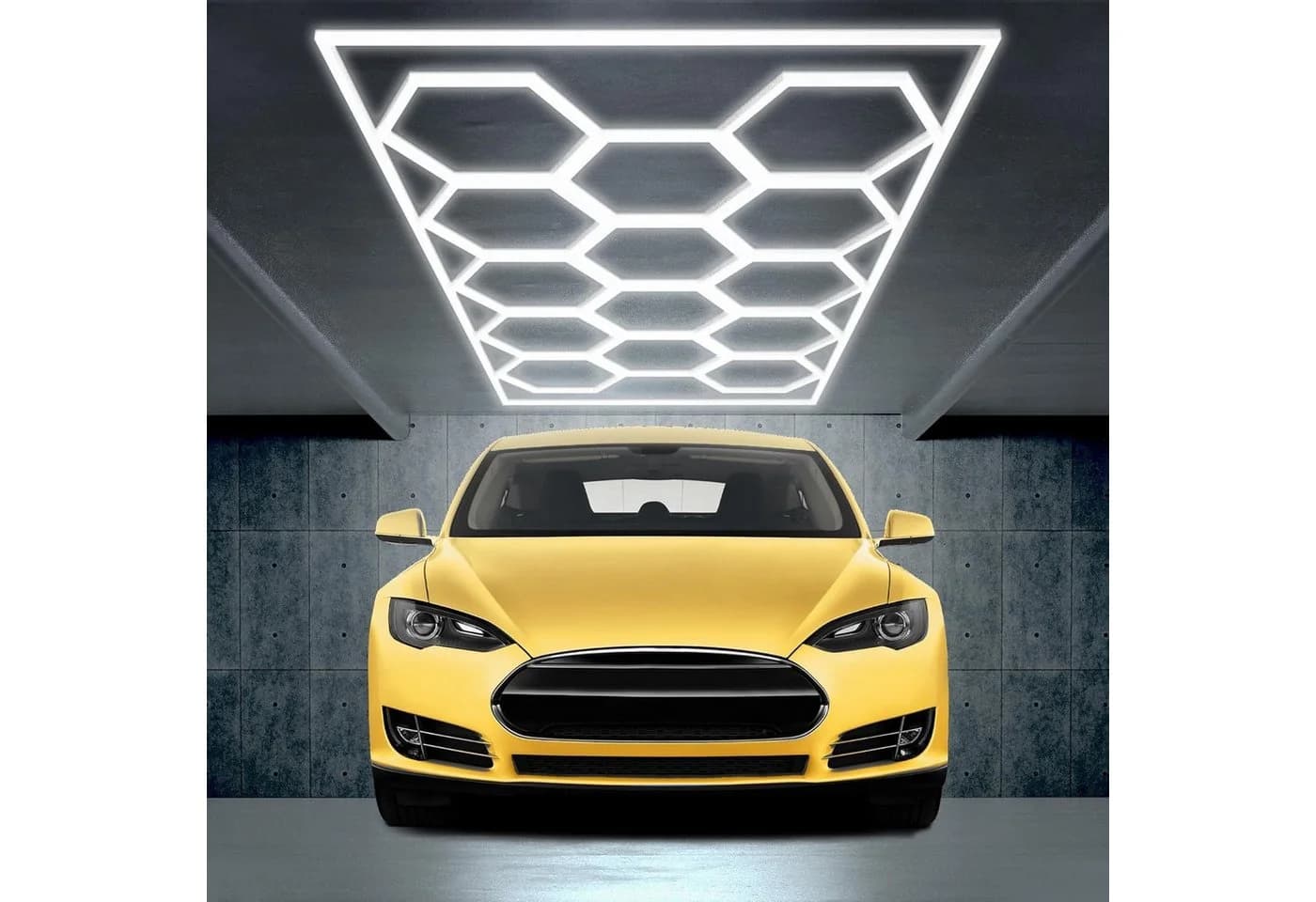 oyajia LED Deckenleuchte 14x Hexagon 720W Kaltweiß - Bild 3