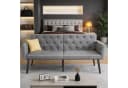 oyajia Schlafsofa 2-Sitzer mit verstellbarer Rückenlehne und Bettfunktion grau Bild 1
