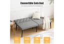oyajia Schlafsofa 2-Sitzer mit verstellbarer Rückenlehne und Bettfunktion grau Bild 4