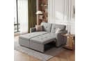 oyajia Schlafsofa 3 in 1 Klappsofa Grau mit verstellbarer Rückenlehne Bild 2
