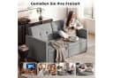 oyajia Schlafsofa 3 in 1 Klappsofa Grau mit verstellbarer Rückenlehne Bild 4