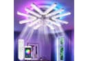 oyajia Deckenventilator mit LED-Beleuchtung, RGB dimmbar, 6-Gang Silent-Lüfter Bild 2