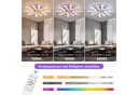 oyajia Deckenventilator mit LED-Beleuchtung, RGB dimmbar, 6-Gang Silent-Lüfter Bild 4