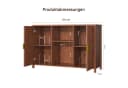 BROTTAR Sideboard Plattenspieler-Schrank Braun Rillentüren Bild 4