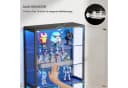 BROTTAR Glasvitrine mit LED-Beleuchtung und 6 Ebenen Schwarz Bild 5