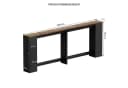 BROTTAR Beistelltisch hinter Sofa mit Ladestation Braun Bild 4
