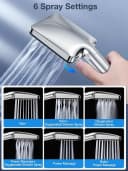 UE Stock Handbrause Universal 6 Modi Silber Schwarz Bild 1