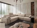 Möbel für Dich Ecksofa MINDY 3 Relax Beige mit USB, Minibar & Schlaffunktion Bild 1
