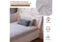 Simurq Polsterbett mit Bettkasten und LED-Beleuchtung Beige Samt Bild 3