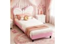 Simurq Kinderbett Rosa mit LED-Beleuchtung und Lattenrost Bild 2