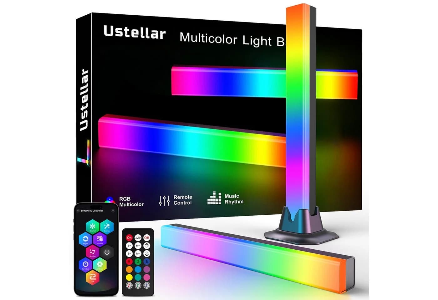 Novostella LED Stripe RGB Gaming Lampe Ambiente Licht Bar 2 PCS APP-Steuerung - Bild 2