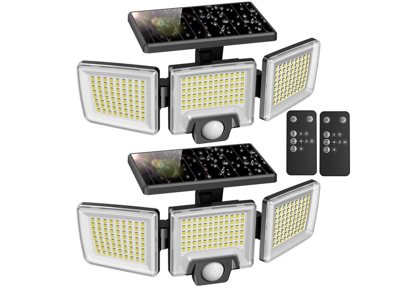 Novostella LED Solarleuchte Fluter mit Bewegungsmelder Schwarz - Bild 2