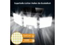 Novostella LED Solarleuchte Fluter mit Bewegungsmelder Schwarz Bild 3